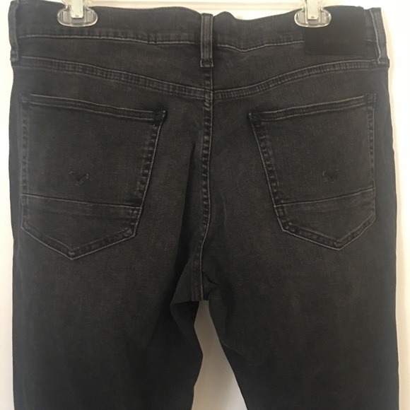 Hudson Zach Moto Skinny Washed Black Jeans sz 32 - Picture 7 of 9